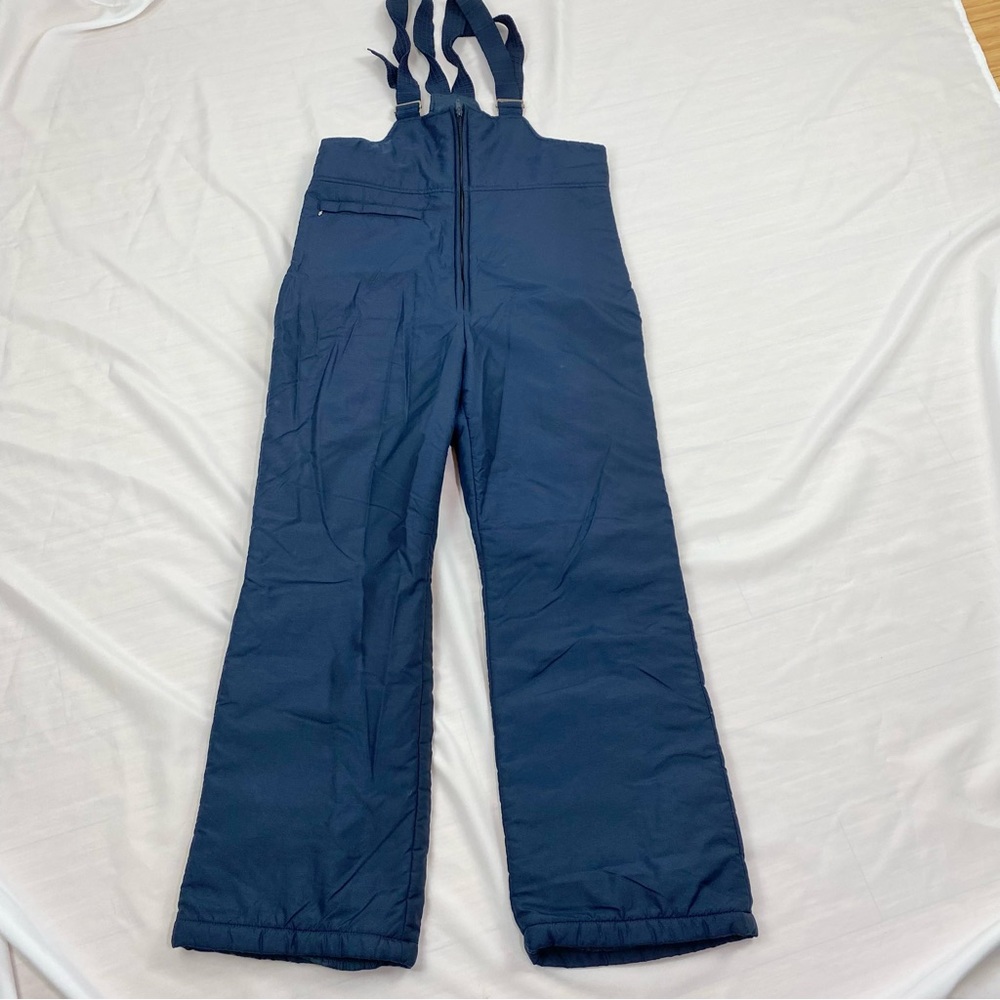 Unisex Black Bear Bib Navy Blue Snow Suit Size Large